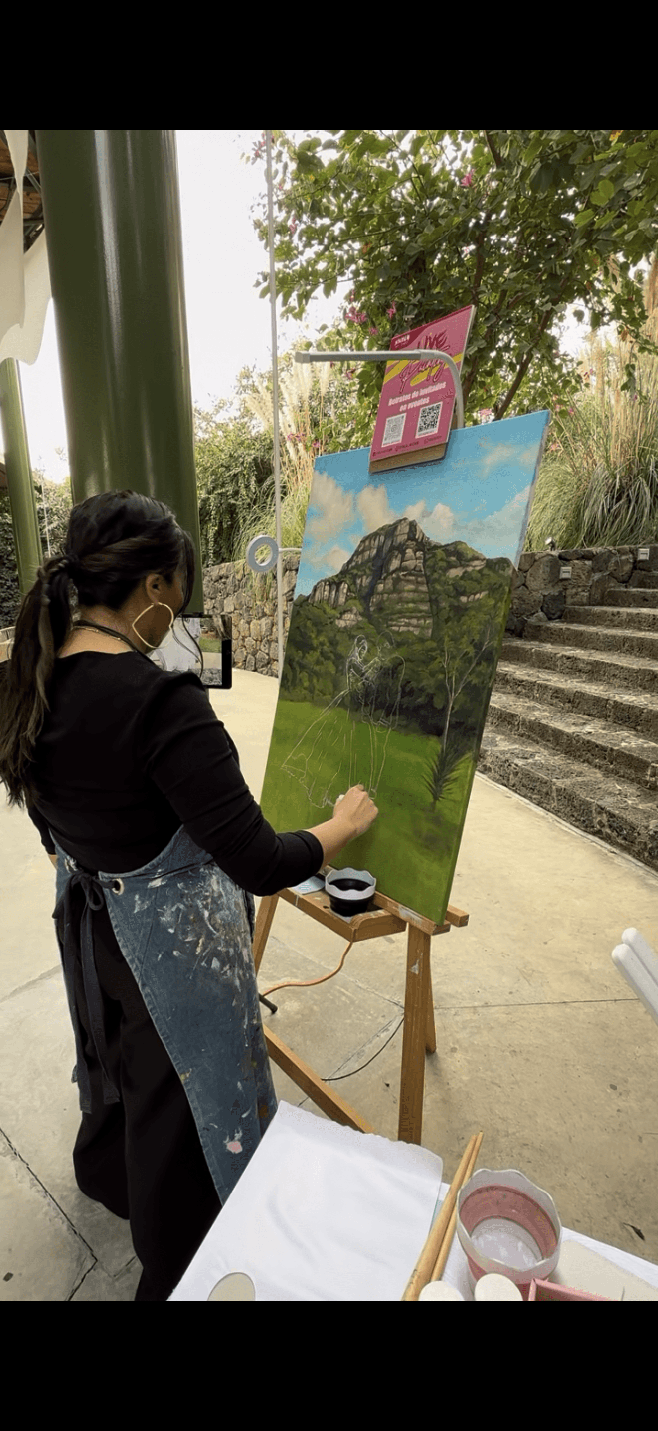 Live wedding painting para bodas en Cancún y México