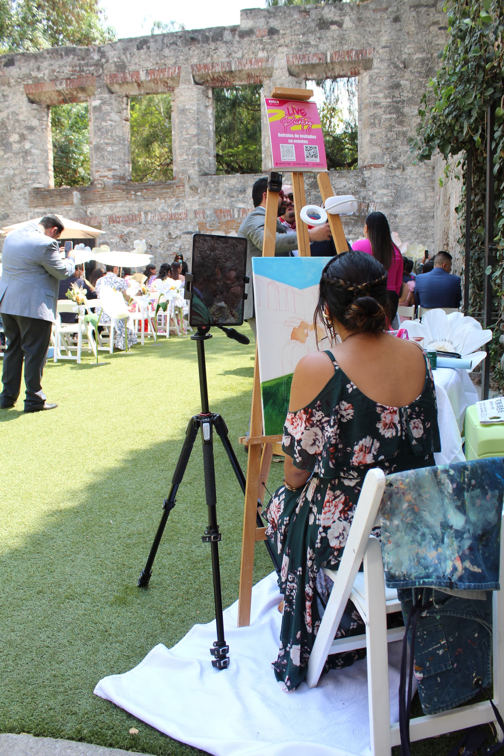 Michelle Ortega live wedding artwork 4